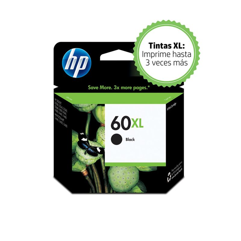 CARTUCHO DE TINTA HP 60XL NEGRO CC641WL
