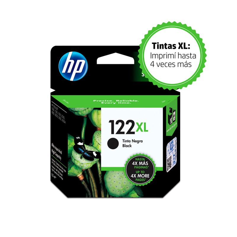 CARTUCHO DE TINTA HP 122XL NEGRO CH563HL