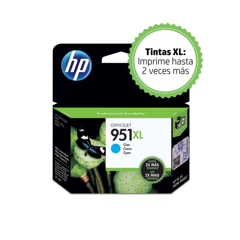 CARTUCHO DE TINTA HP 951XL CYAN CN046AL