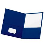 FOLDER CARTA EJECUTIVO AZUL MARINO CON 5PZAS
