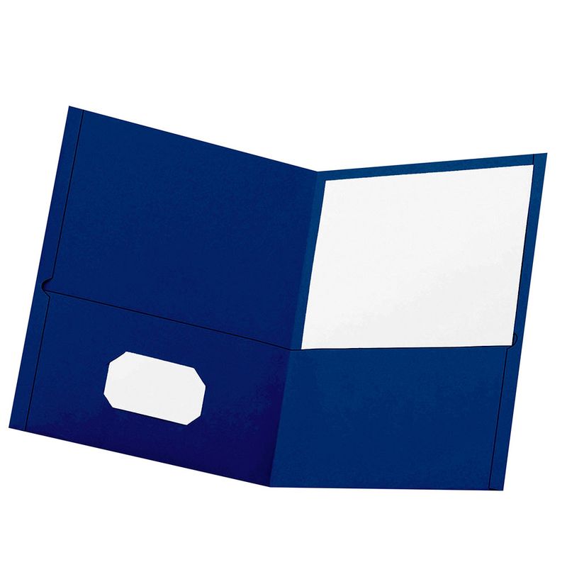 FOLDER CARTA EJECUTIVO AZUL MARINO CON 5PZAS