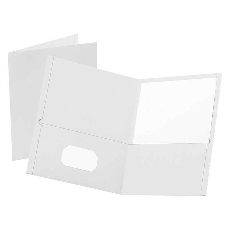 FOLDER CARTA EJECUTIVO BLANCO CON 5PZAS