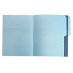 FOLDER BITONO CARTA AZUL MARINO EJECUTIVO C/5PZAS