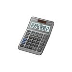 CALCULADORA ESCRITORIO CASIO MS-120FM 12DIG CHICA SOLAR/BATERIA GRIS