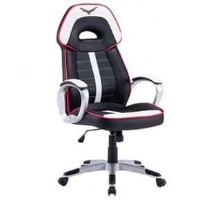 Silla Gaming Naceb Technology Warhammer, Gamer, Negro/Blanco, Piel Sintética Na-0910