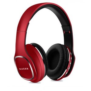 Diadema Bluetooh Cetus Naceb Technology Na-0307R, Rojo, Bluetooth Na-0307R