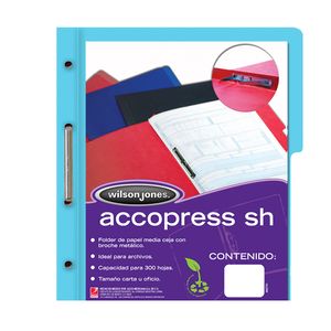 Carpeta Accopress Carta Con Broche Azul Claro P4553