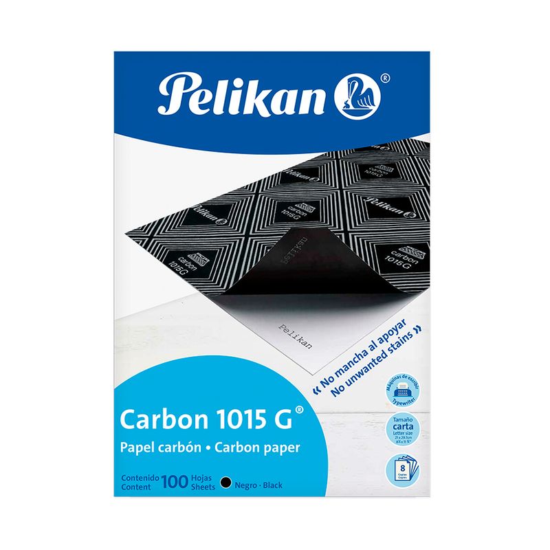 PAPEL CARBON PARA MAQUINA 1015G CARTA NEGRO 100HJS