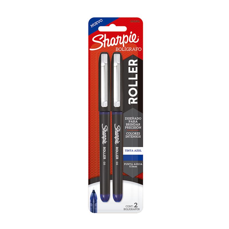 BOLIGRAFO ROLLER AZUL SHARPIE RB CON 2PZS BLT