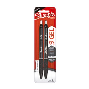 Boligrafo Fino Gel Sharpie Negro 2 Pzs Blt 2142350