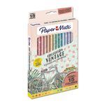 LAPICES DE COLOR 15-L RED 4MM VINTAGE PAPER MATE