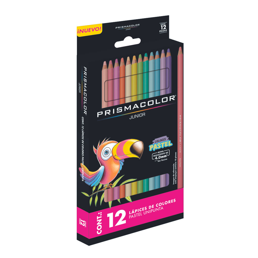 ESTUCHE C/12 COLORES PRISMACOLOR 2135896 JUNIOR REDONDOS PASTEL