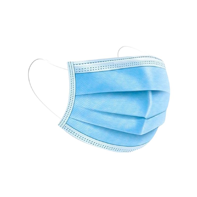 CUBREBOCAS 3 CAPAS AZUL C/10PZAS