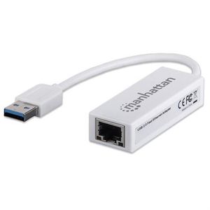 Adaptador Manhattan Fast Ethernet Usb 2.0 Alta Velocidad 10/100 Color Blanco Mnctajab001