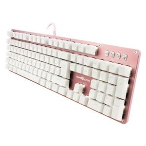 Teclado Mecánico Game Factor Kbg400 Retroiluminado Switch Rojo Usb Rosa Voctecab024
