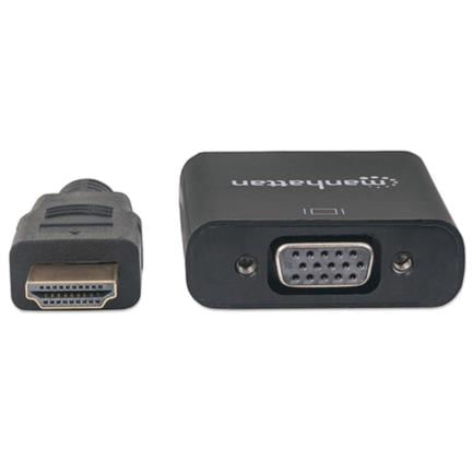 10295 - Convertidor Manhattan Video HDMI a SVGA Bolsa Color Negro