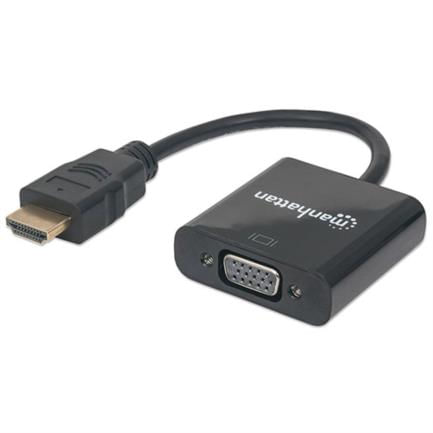 10297 - Convertidor Manhattan Video HDMI a SVGA Bolsa Color Negro