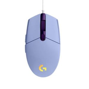 Mouse Logitech G203 Lightsync Gaming 8000 Dpi 6 Botones Color Lila Locmosab093