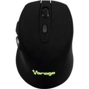 Mouse Vorago Mo-306 Inalámbrico Iluminado 2400 Dpi Recargable Color Negro Vocmosab046