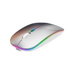 33536 - Mouse Nextep Inalámbrico Recargable Delgado/Silencioso RGB 1600 dpi Color Plata