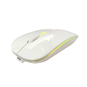 Mouse Nextep Inalámbrico Recargable Delgado/Silencioso Rgb 1600 Dpi Color Blanco Nxhmosab004