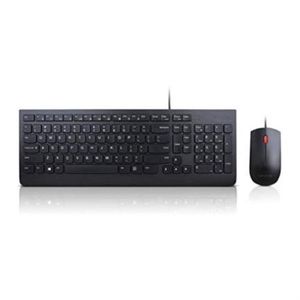 Kit Teclado Y Mouse Lenovo Essential Usb Spanish Color Negro Lncaccac146