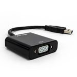 Convertidor Vorago ADP-200 USB 30 a VGA FHD Color Negro