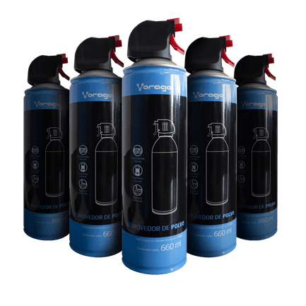 Kit Aire Removedor Polvo Vorago CLN-300 660ml C/5 Pzas