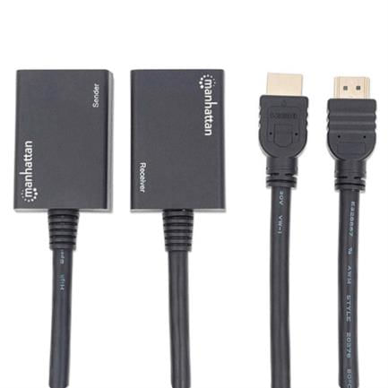 Extensor-Manhattan-Video-HDMI-Via-Cat-5-6-30m-Color-Negro
