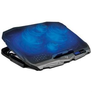 Base Enfriadora Vorago Cp-301 Laptop Hasta 17" 5 Posiciones Led Ventiladores Color Negro Vocbasab009