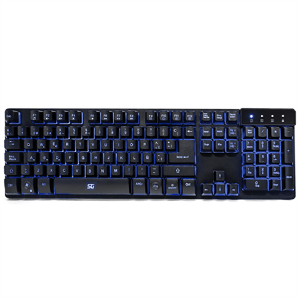 33882 - Teclado Vorago KB-502 Multimedia Iluminado RGB USB Color Negro