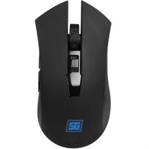 Mouse Vorago Start The Game Mo-600 Inalámbrico 2400 Dpi 6 Botones Recargable Usb Color Negro Vocmosab053