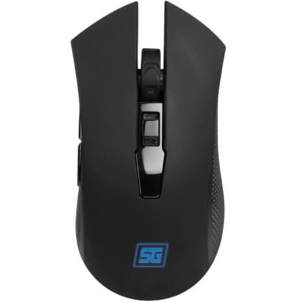 Mouse Vorago Start The Game MO-600 Inalámbrico 2400 dpi 6 Botones Recargable USB Color Negro