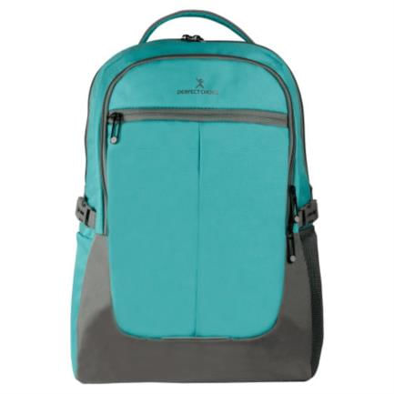 Mochila Perfect Choice Vagary para Laptop 156" Color Verde-Gris