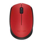 34281 - Mouse Logitech M170 Inalámbrico Plug and Play USB Color Rojo