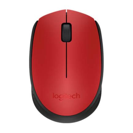 34281 - Mouse Logitech M170 Inalámbrico Plug and Play USB Color Rojo