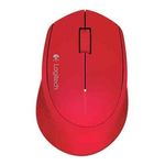 Mouse Óptico Logitech M280 Inalámbrico Color Rojo