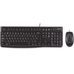 34339 - Teclado y Mouse Logitech MK120 Alámbrico USB Color Negro