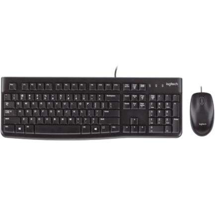34339 - Teclado y Mouse Logitech MK120 Alámbrico USB Color Negro