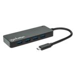 34145 - Hub Manhattan USB 3 2 Gen1 Tipo C 4 Puertos USB-A