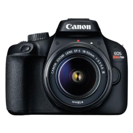 CAMARA CANON EOS REBEL T100 CON LENTE EF-S 18-55DCIII