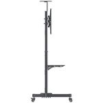 Soporte Manhattan TV 37" a 70" De Piso Tipo Carrito Planas Inclinación 50 Kg