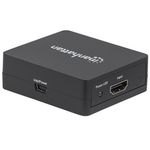 Video Splitter Manhattan HDMI 2 Puertos 1080p Alimentado por USB Color Negro