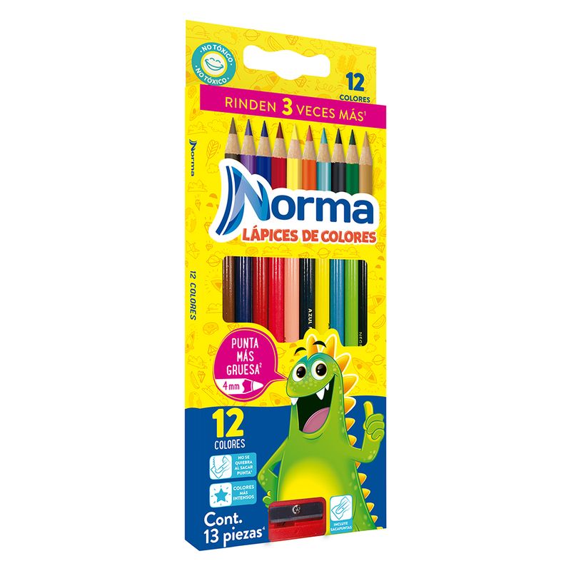 LAPICES DE COLOR 12-L RED NORMA