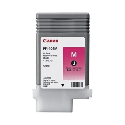 36762 - TINTA CANON MAGENTA PFI-104 M 130ML (IPF-650/655/750)