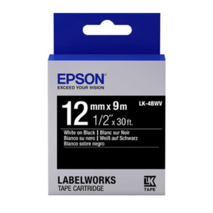 Cinta-Epson-Etiquetas-Brillante-LK-4BWV-12mm-Color-Blanco-Negro
