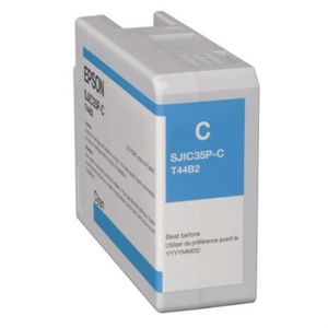 Cartucho De Tinta Epson Sjic35P Colorworks C6500/6000 Color Cian Epctinaj003