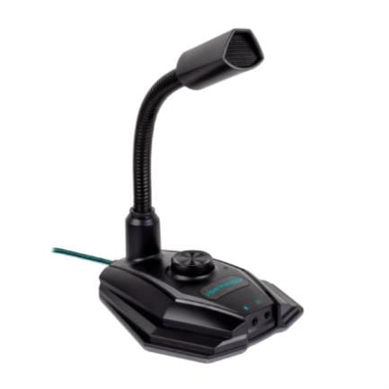 Micrófono Gaming Vortred Handler Iluminación LED RGB USB Entrada 35mm Color Negro