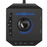 Diadema Game Factor HSG601 Micrófono Removible Amplificador USB Stand Color Negro