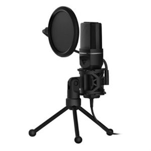 Micrófono Cardioide Game Factor Mcg601 Streaming Stand Anti Pop Usb Color Negro Vocmirab002